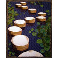 Water Garden with Stepping Stones by Elizabeth Long